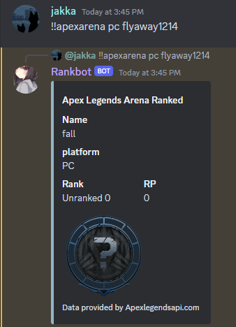 apexarena commands usage