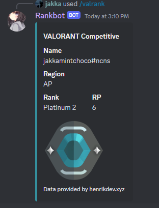 valrank slashcommands result